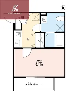 メゾンドペーシェ鴻池【303号室】の間取り