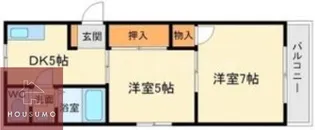 メゾン江坂【4B号室】の間取り