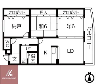 カルム千里山土井【3階】の間取り