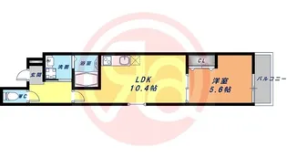 フジパレス西今川イースト【1階】の間取り