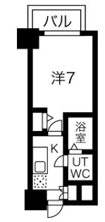アリビオ江坂南金田【4階】の間取り