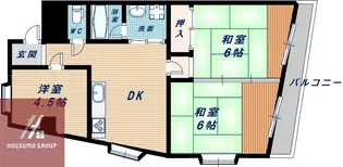ロイヤルハイツ新芦屋【2階】の間取り
