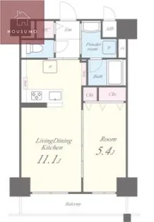 ダイレ・エヌ【5階】の間取り