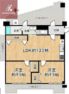 朝日プラザ今里第二【1101号室】の間取り
