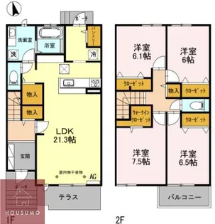ベルコリーヌ【B号室】の間取り