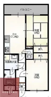 服部マンション【313号室】の間取り