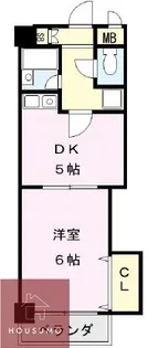 サウスフラット【408号室】の間取り