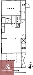 コーポユヤ【205号室】の間取り