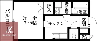 ビューテラスアタゴ【1階】の間取り