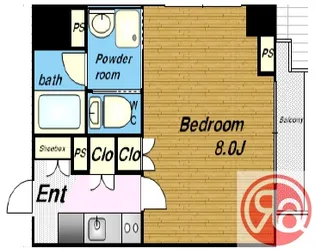 グランデカワノ上町台【7階】の間取り