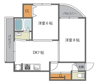 サンフィールド【2階】の間取り