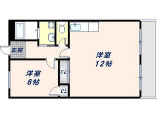 プリンストン布施【803号室】の間取り