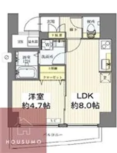 サンレムート新大阪eastⅡ【4階】の間取り
