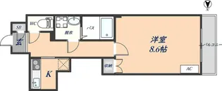 エアリーアベニュー【6階】の間取り