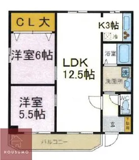 第3星栄ハイツ【712号室】の間取り