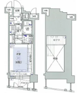 エステムコート新大阪Ⅲステーションプラザ【510号室】の間取り