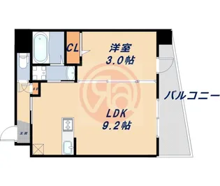 ケーアイコート南田辺【4階】の間取り