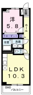 ル・グランボヌール【2階】の間取り