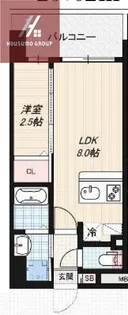 LUXE玉造南【1302号室】の間取り