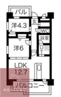 ルネサンス【5階】の間取り