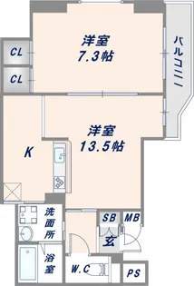 TSカーサテルッツォ【9階】の間取り