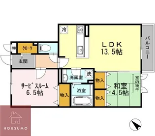 サンスクエア千里万博 A棟【3階】の間取り