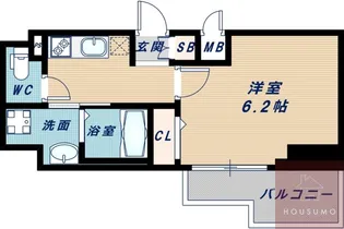 Dimus新大阪【6階】の間取り