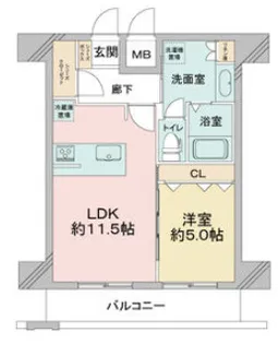 Dimus新大阪【9階】の間取り
