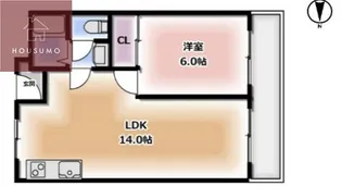 ツーイー大東【1階】の間取り