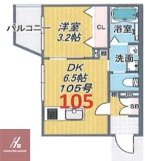 マノワール豊中玉井町【105号室】の間取り