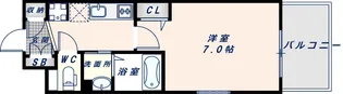 Luxe大阪城南【1214号室】の間取り