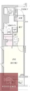 セレッソコートリバーサイドOSAKA【7階】の間取り