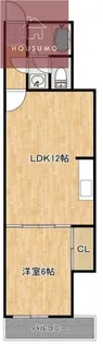 フリーディオ今里【5階】の間取り