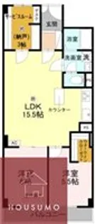 三ツ池台マンション【619号室】の間取り