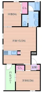 アミティエ帝塚山【2階】の間取り