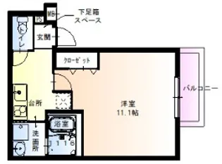 フジパレス吹田Ⅲ番館 【203号室】の間取り