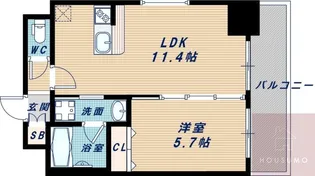 ORSUS新大阪【2階】の間取り