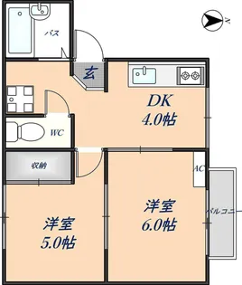 メゾン泉【202号室】の間取り
