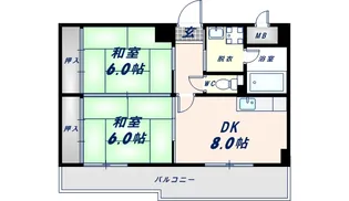 タカマツレジデンス布施south【6階】の間取り