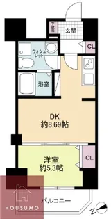 セレニテ新大阪弐番館【416号室】の間取り