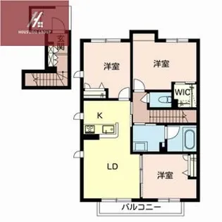 シャーメゾンfelice【201号室】の間取り