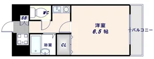 グランデージ今里【3階】の間取り