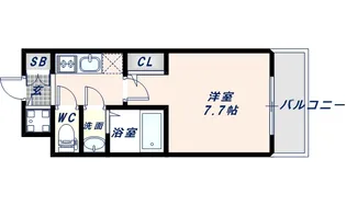 サムティ大阪GRANDEASTⅡ【410号室】の間取り