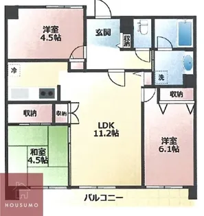 ファミール新大阪ネクス都【1103号室】の間取り