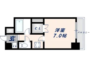ライズイングサン【602号室】の間取り