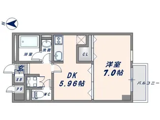 メゾン・ド・成屋大阪【3階】の間取り