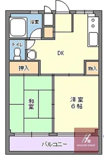 ハマビル【201号室】の間取り