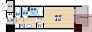 パークフラッツ江坂【2階】の間取り