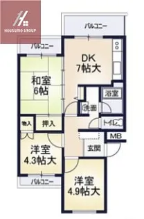 メゾン芝花【4階】の間取り