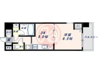 LaDouceur天王寺【12階】の間取り